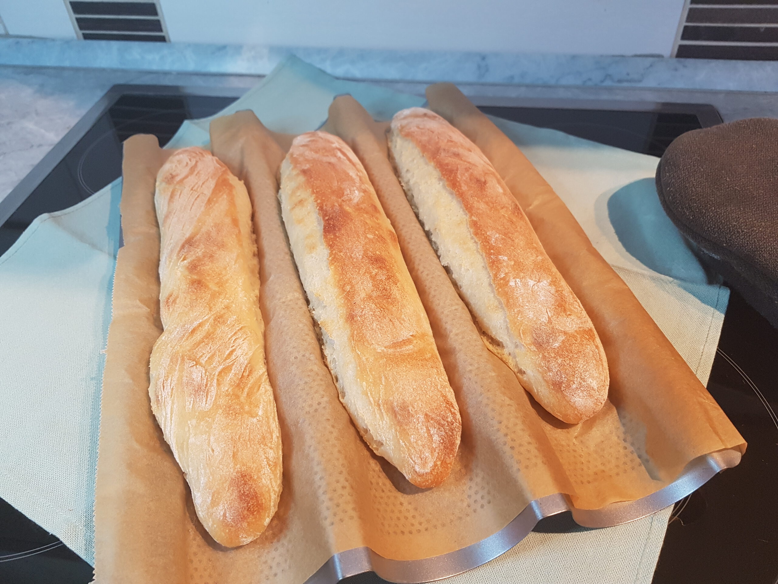 Dinkel-Baguette mit Lievito Madre